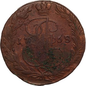 Russia 5 Kopecks 1768 EM 1768/7 Overdate