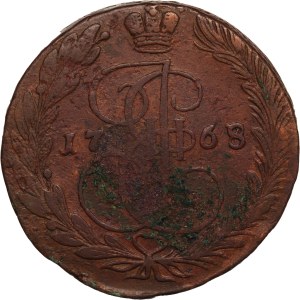 Russia 5 Kopecks 1768 EM 1768/7 Overdate