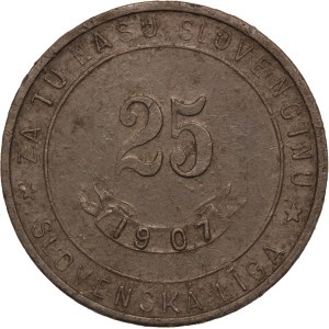 Slovakia 1 Token 1907 Pavel Mudron