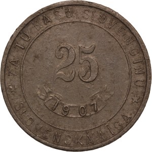 Slovakia 1 Token 1907 Pavel Mudron