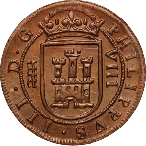 Spain Segovia 8 Maravedi 1619 Pattern Restrike Rare