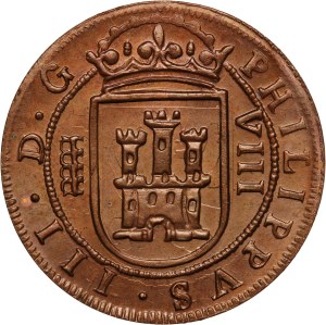 Spain Segovia 8 Maravedi 1619 Pattern Restrike Rare