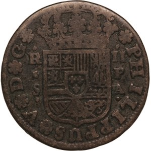 Spain 2 Reales 1735 SPL Silver