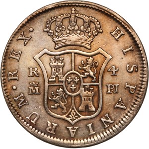 Spain 4 Reales 1781 MPJ Rare Silver