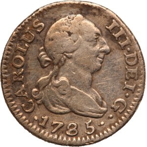 Spain 1/2 Real 1785 MDV Silver
