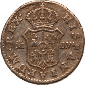 Spain 1/2 Real 1785 MDV Silver
