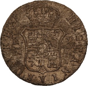 Spain 2 Reales 1833 MAJ Silver