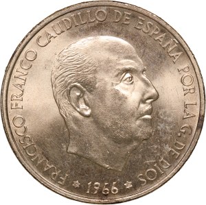 Spain 100 Pesetas 1966 (1967) Silver