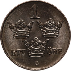 Sweden 1 Ore 1946 Exceptional Condition