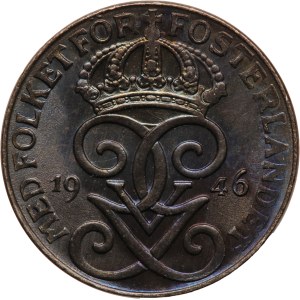 Sweden 1 Ore 1946 Exceptional Condition