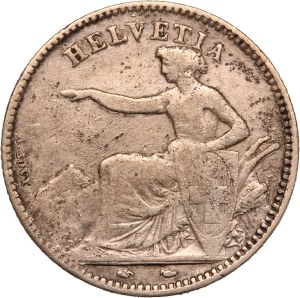 Switzerland 1 Franc 1851 A Silver