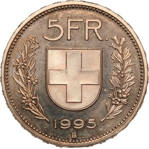 Switzerland 5 Francs 1995 B