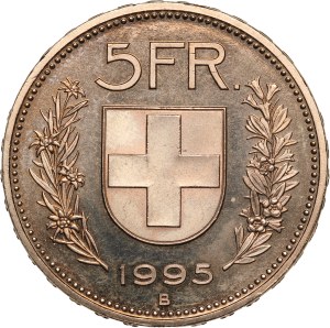 Switzerland 5 Francs 1995 B