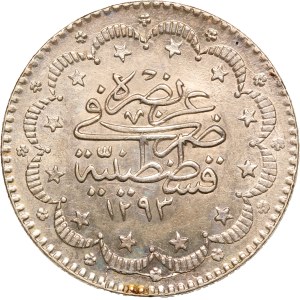 Turkey Ottoman Empire 5 Kurus 1892 (AH1293/17) Silver