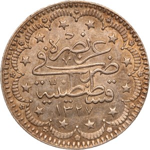 Turkey Ottoman Empire 5 Kurus 1909 (AH1327/1) Silver