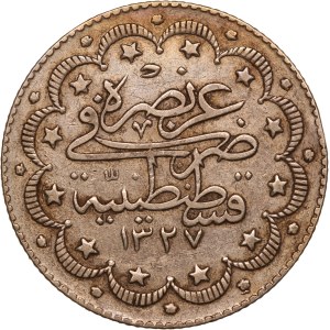 Turkey Ottoman Empire 10 Kurus 1910 (AH1327/2) Silver