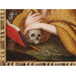 Mary Magdalene, oil on copper panel on wood