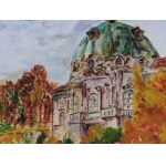 Unknown artist, View of Klosterneuburg Abbey in Autumn
