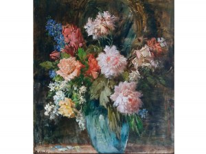 Artist 1st half 20th century, Still life with flowers