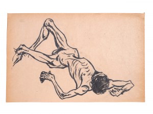 Expressionist, 1st half of the 20th century, 4 male nude studies