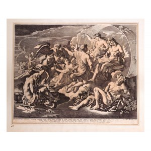 Cesare Fantetti, Phaeton driving Apollo's chariot, engraving