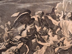 Cesare Fantetti, Phaeton driving Apollo's chariot, engraving