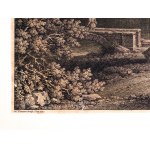 Francois Vivares after, a painting by Claude Lorrain, engraving