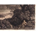 Francois Vivares after, a painting by Claude Lorrain, engraving