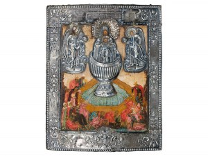 Icon with silver oklad, Russia