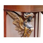 Console table with mirror, in the Empire style of 1800