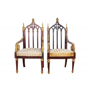 Pair of armchairs, England, around 1830/40