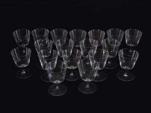 18 wine glasses, Lobmeyr design