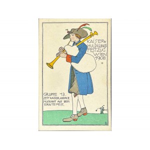 Wiener Werkstätte postcard 1908, Bertold Löffler