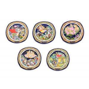 5 Christmas plates 1983 - 1994, Rosenthal, limited art series