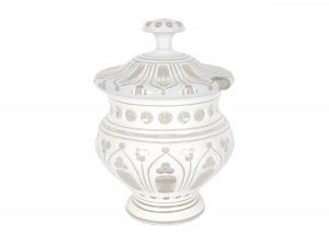 Punch bowl with lid, Bohemia