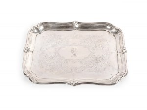 1 tray, Silver marked