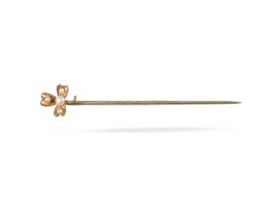 Pin, Silver, partially gold-plated
