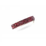 Bangle, Garnet / silver