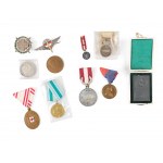 Mixed lot: 10 pieces of various medals