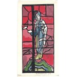 Bolesław GASIŃSKI (ur. 1935), Projekt witrażu, 1986