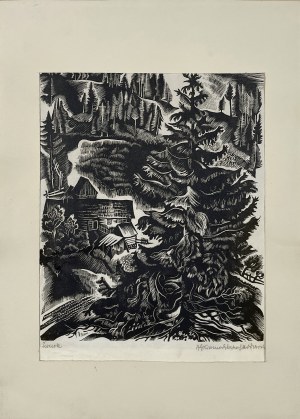 Bogna KRASNODĘBSKA-GARDOWSKA(1900-1986), Świerk
