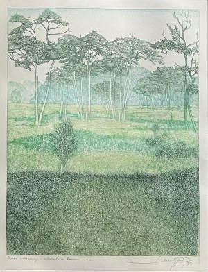 Leszek RÓZGA (1924 - 2015), Pejzaż wiosenny, 1976