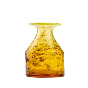 Jozef Podlasek Zawiercie Glassworks, Decorative bottle, 1970s.