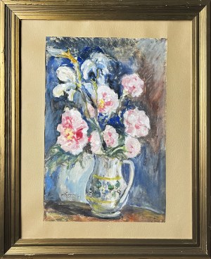 Maksymilian FEUERRING (1896 - 1985), Kwiaty w wazonie, 1940
