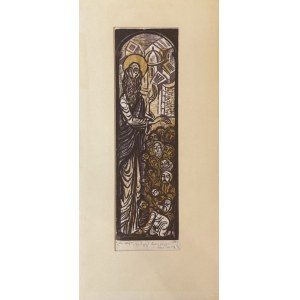 Maria HISZPAŃSKA-NEUMANN (1917 - 1980), Der heilige Kyrill tauft die Heiden, aus der Serie: Legenden von Pannonien, 1969