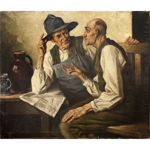 R. KORGER (20th century), Conversation, 1943