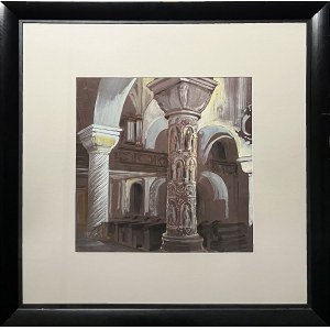 Roman SZAŁAS (1914 - 1998), Shooting columns, 1969