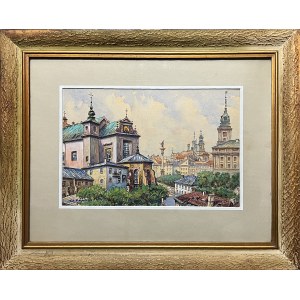 Ed. ZAJĄCZKOWSKI (1st half - 20th century), Motif from Warsaw's Old Town