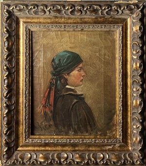 UNKNOWN painter, Polish XIX/XX, Portrait of a woman