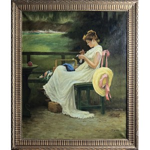 INDEPENDENT painter, 20th century, Waiting